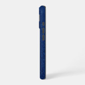 Silver Chrome Geometric Shark Blue Python iPhone 16 Hoesje (Linkerkant)