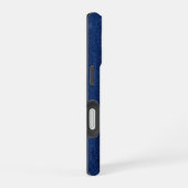 Silver Chrome Geometric Shark Blue Python iPhone 16 Hoesje (Rechterkant)