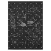 Silver Chrome Libra Zodiac Sign on Hevelius Tafelkleed (Voorkant)