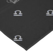 Silver Chrome Libra Zodiac Sign on Hevelius Tafelkleed (Gekanteld)