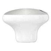 Silver Chrome Metal Monogram Drawer Pull Knob Keramische Knop (Zijkant)