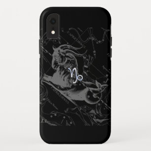 Silver Chrome zoals Capricorn Zodiac Sign Hevelius iPhone XR Hoesje