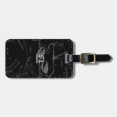 Silver Chrome zoals de dierentuin van de galg op H Bagagelabel (Voorkant horizontaal)