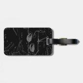 Silver Chrome zoals de dierentuin van de galg op H Bagagelabel (Achterkant horizontaal)