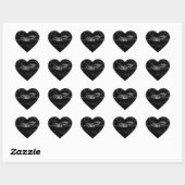 Silver Chrome zoals de dierentuin van de galg op H Hart Sticker (Vel)