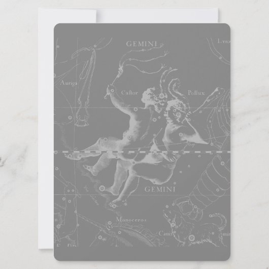 Silver Chrome zoals Gemini Zodiac Sign on Hevelius (Achterkant)