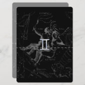 Silver Chrome zoals Gemini Zodiac Sign on Hevelius (Voorkant / Achterkant)