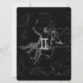 Silver Chrome zoals Gemini Zodiac Sign on Hevelius (Voorkant)