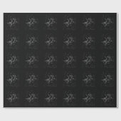 Silver Chrome zoals Gemini Zodiac Sign on Hevelius Cadeaupapier (Vlak)
