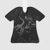 Silver Chrome zoals Gemini Zodiac Sign on Hevelius Ornament (achterkant)