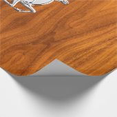 Silver Chrome zoals het runnen van Deer op de fijn Cadeaupapier (Hoek)