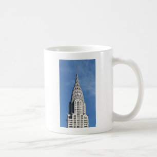 Silver Chrysler Building Koffiemok