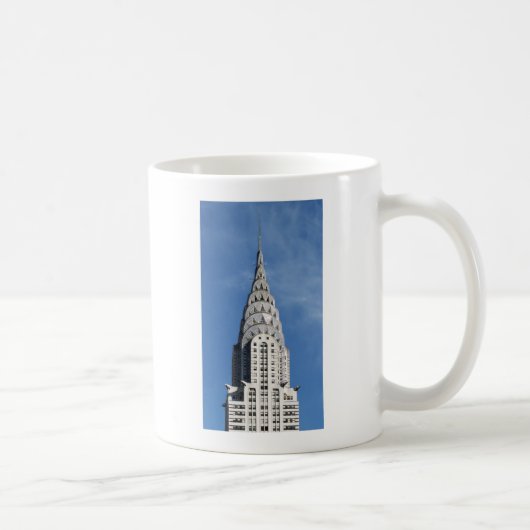 Silver Chrysler Building Koffiemok (Rechts)