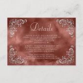  Silver Cinnamon Rust Waterverf Details Informatiekaartje (Voorkant)