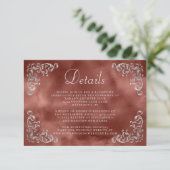  Silver Cinnamon Rust Waterverf Details Informatiekaartje (Staand voorkant)