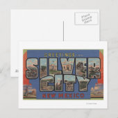 Silver City, New Mexico - Grote Letter-scènes Briefkaart (Voorkant / Achterkant)