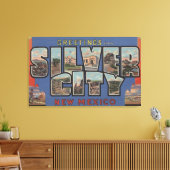 Silver City, New Mexico - Grote Letter-scènes Canvas Afdruk (Insitu (Woonkamer))