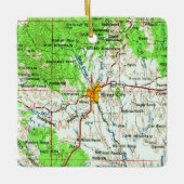 Silver City NM Topo Map Keramisch Ornament (Voorkant)