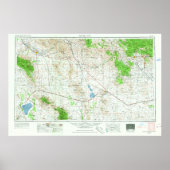 Silver City NM Topo Map Poster (Voorkant)