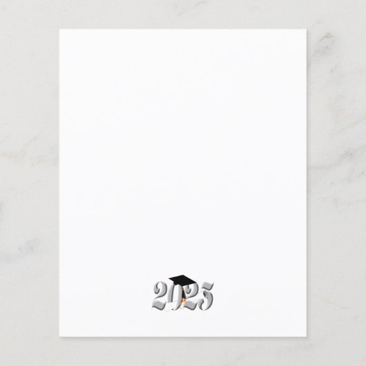 Silver Class of 2025 Afstuderen aangekondigd (Achterkant)