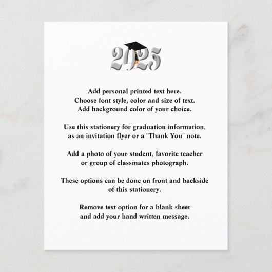 Silver Class of 2025 Afstuderen aangekondigd (Voorkant)