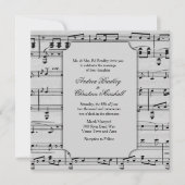 Silver Classical Music Theme Weddenschap Kaart (Voorkant)