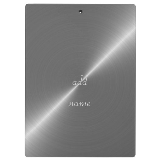 Silver Clipboard Klembord (Achterkant)