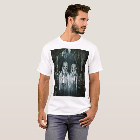 Silver Cloak Visitors – Cave of Contact T-shirt (Voorkant volledig)