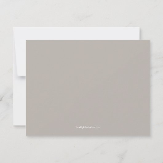 Silver Cloud Chevron Save the Date Annouting (Achterkant)