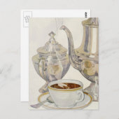 Silver Coffee-service Briefkaart (Voorkant / Achterkant)