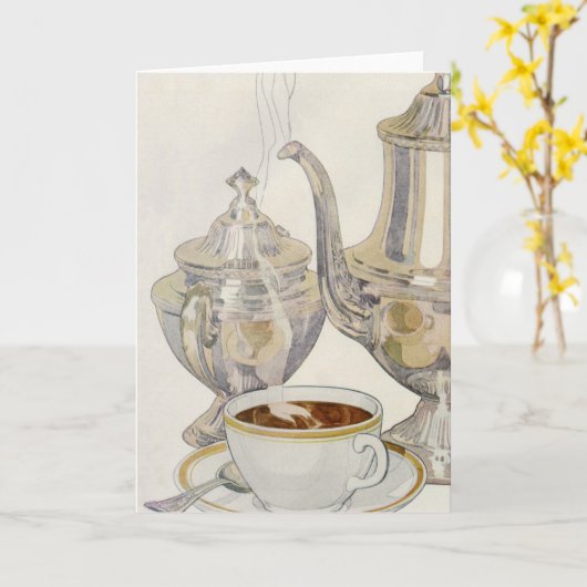 Silver Coffee-service Kaart (Gele Bloem)