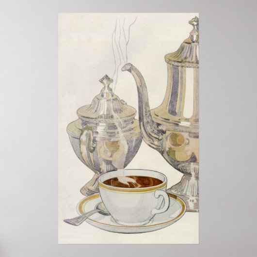 Silver Coffee-service Poster (Voorkant)