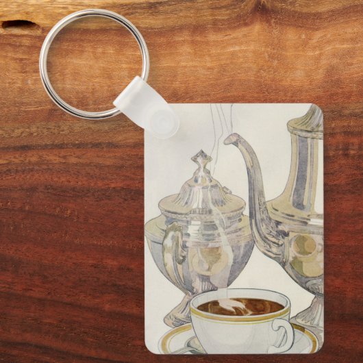  Silver Coffee-service Sleutelhanger (Voorkant)