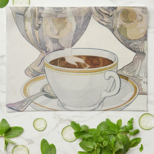 Silver Coffee-service Theedoek (Gevouwen)