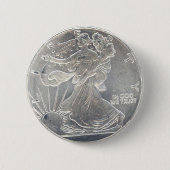 Silver Coin Replica Button (Voorkant)