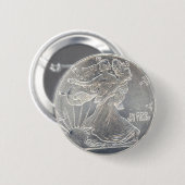 Silver Coin Replica Button (Voorkant /achterkant)