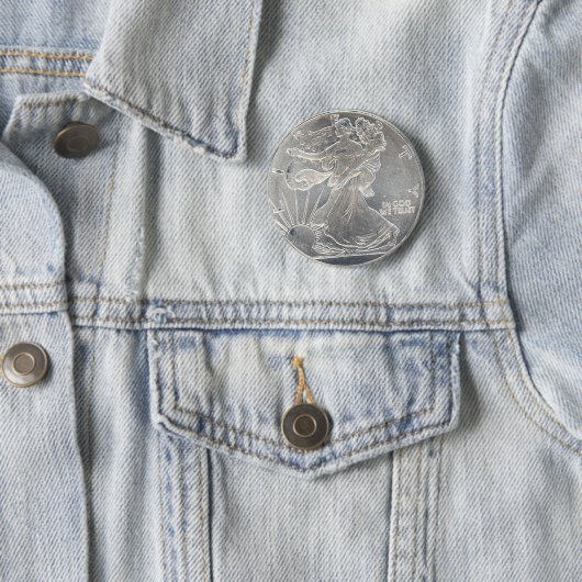 Silver Coin Replica Button (In situ)