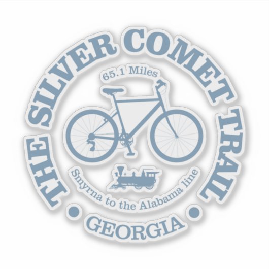 Silver Comet Trail (fietsen) Sticker (Voorkant)