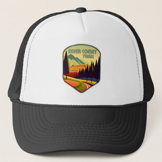 Silver Comet Trail Georgia Kleuren Trucker Pet (Voorkant)