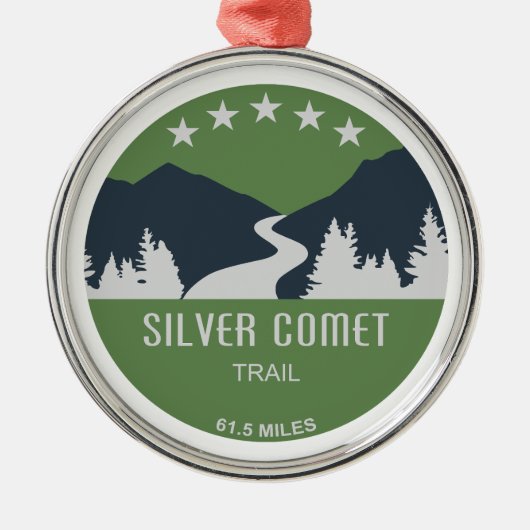 Silver Comet Trail Georgia Metalen Ornament (Voorkant)