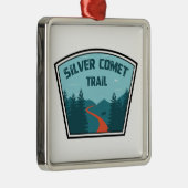 Silver Comet Trail Georgia Metalen Ornament (Rechts)