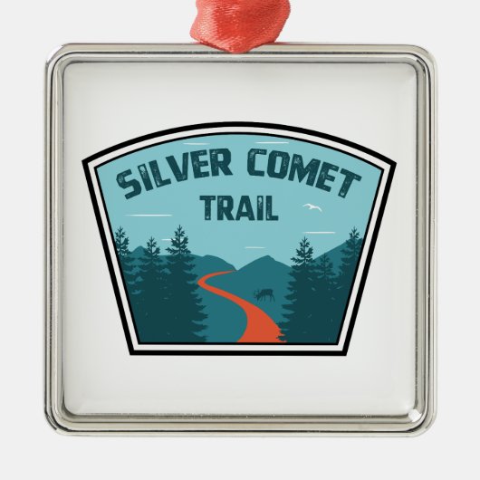 Silver Comet Trail Georgia Metalen Ornament (Voorkant)