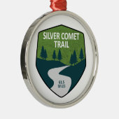 Silver Comet Trail Georgia Metalen Ornament (Rechts)