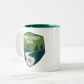 Silver Comet Trail Georgia Tweekleurige Koffiemok (Voorkant links)