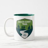 Silver Comet Trail Georgia Tweekleurige Koffiemok (Links)