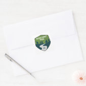 Silver Comet Trail Georgia Vierkante Sticker (Envelop)
