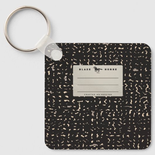 Silver Composition Notitieboek Sleutelhanger (Voorkant)