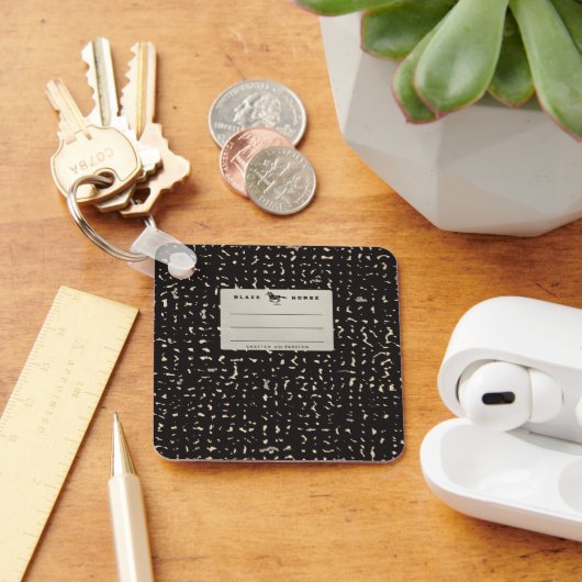 Silver Composition Notitieboek Sleutelhanger (Bureau)