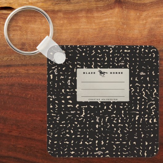 Silver Composition Notitieboek Sleutelhanger (Voorkant)