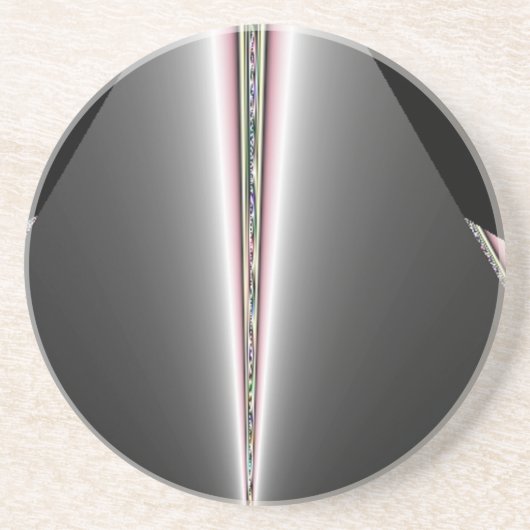 Silver Cone met verf Zandsteen Onderzetter (Voorkant)